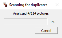 dupeGuru Scan Progress Screenshot