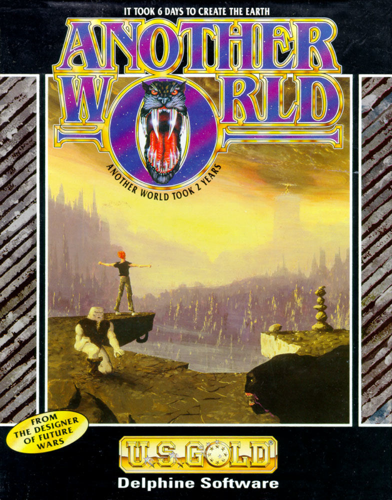 Another World Amiga Game Box Front Cover Photo